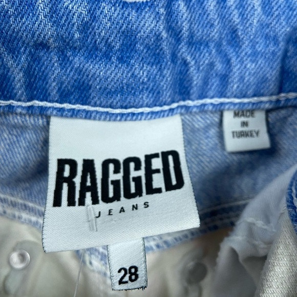 NEW Ragged Priest Multicolor Patchwork‎ Check Wide Leg Jeans Size 28 Fringe Boho - Picture 9 of 12